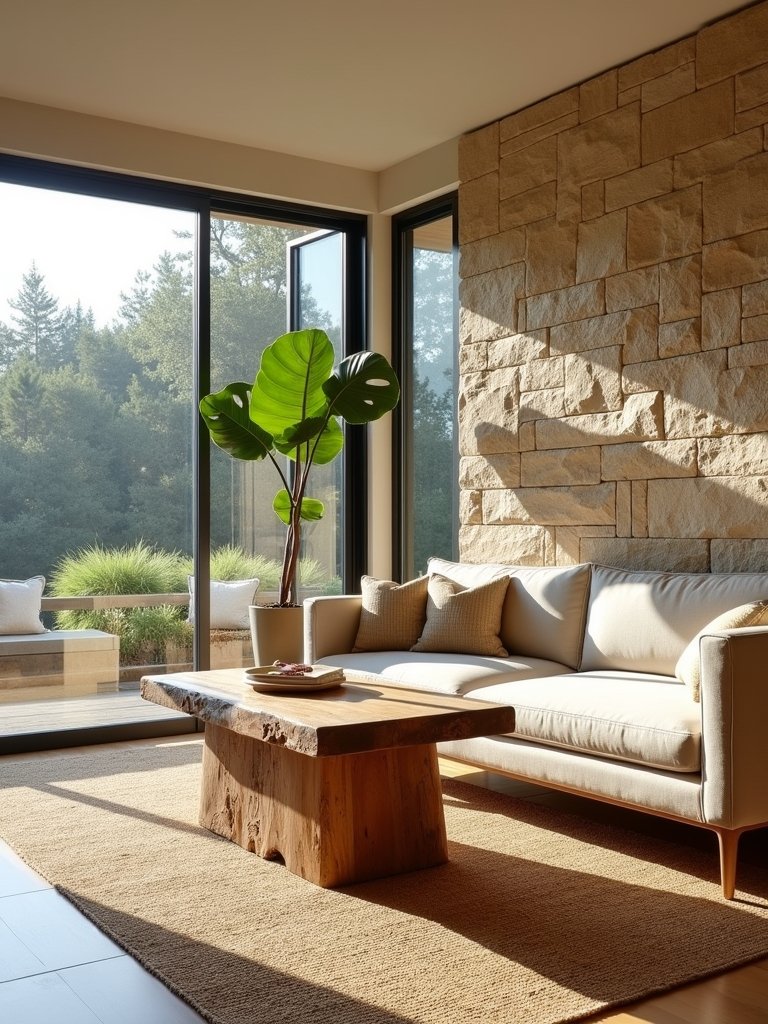incorporate earthy stone elements