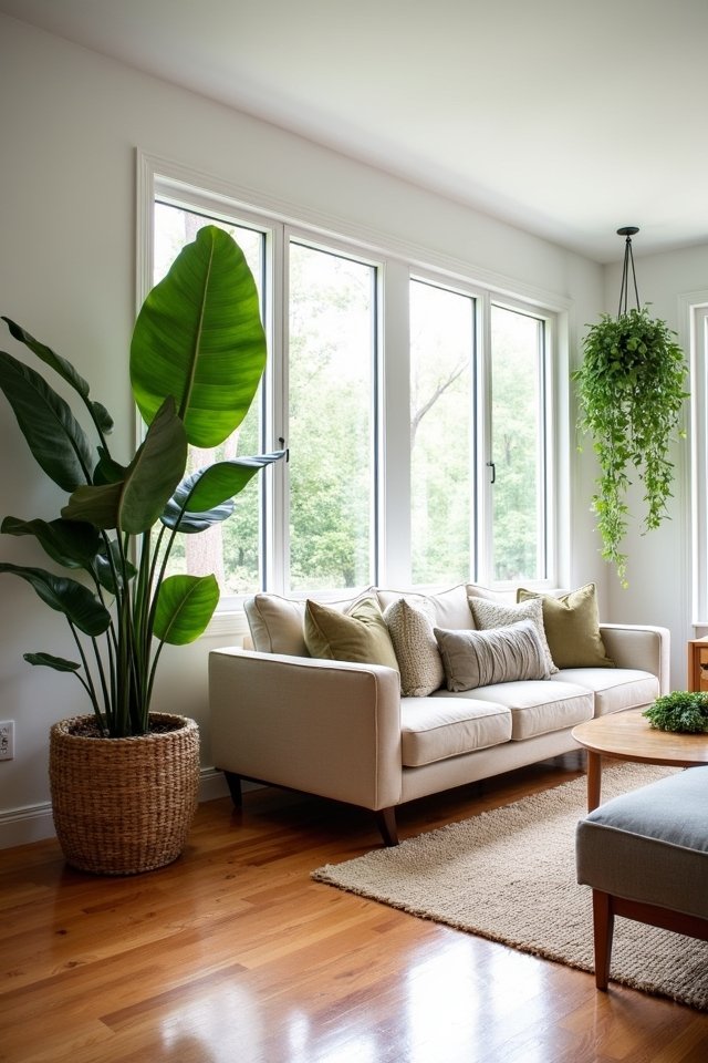 incorporate greenery for serenity