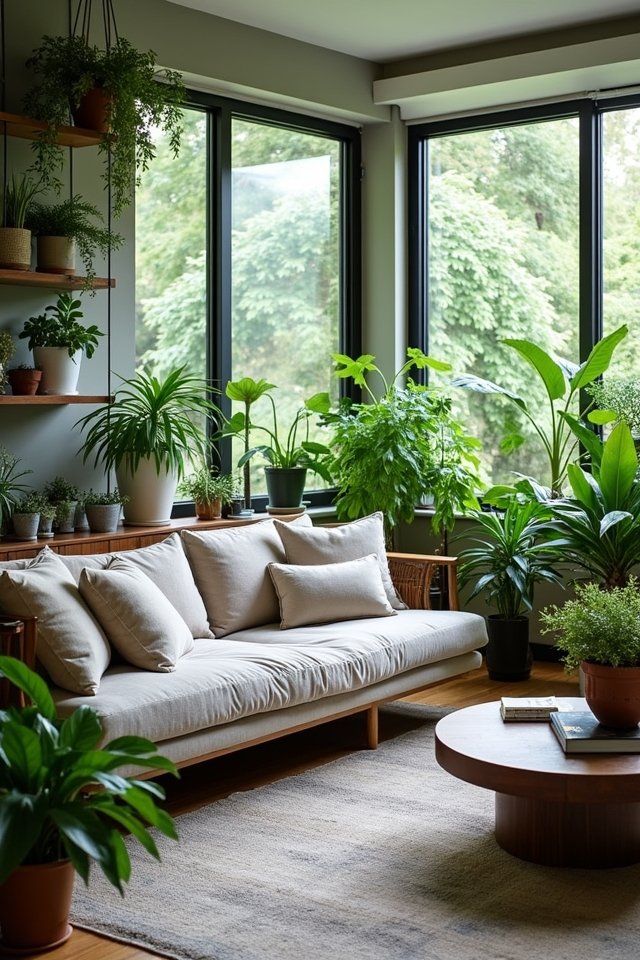 incorporate indoor plants creatively