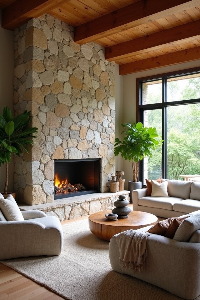 incorporate natural stone elements