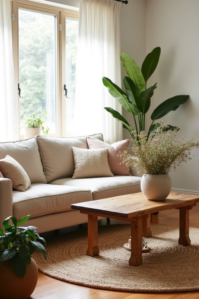 incorporate plants and textures