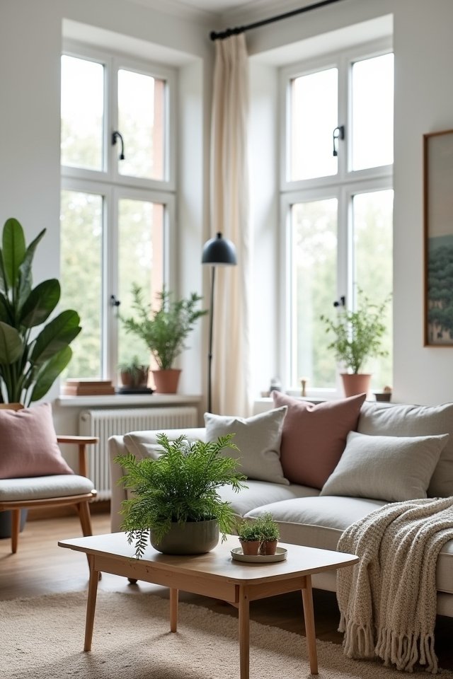 incorporate plants for tranquility