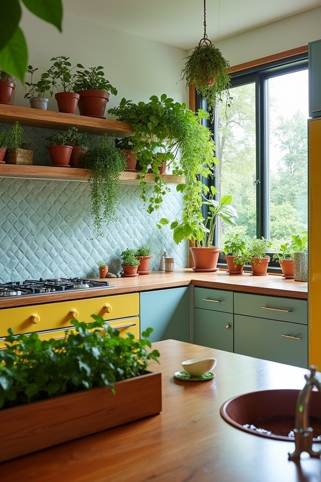 incorporate vibrant indoor greenery