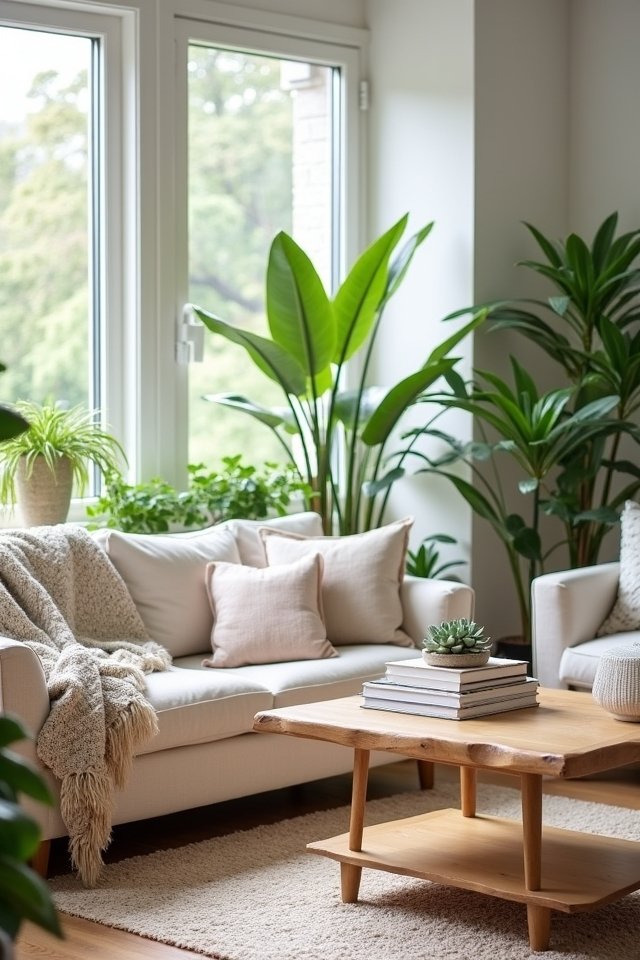 incorporate vibrant indoor plants
