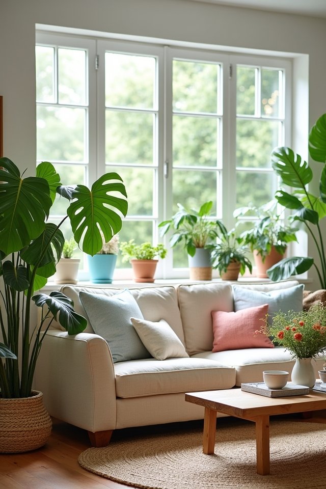 indoor greenery and light