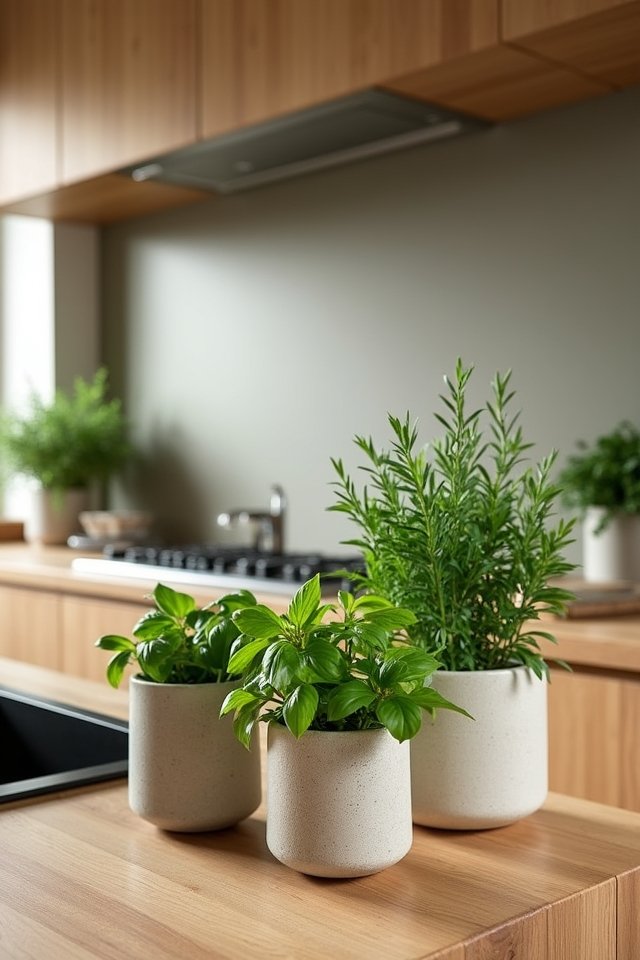 indoor oak herb garden