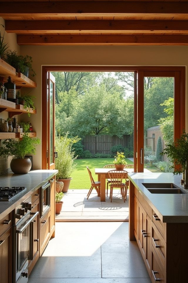 indoor outdoor kitchen harmony
