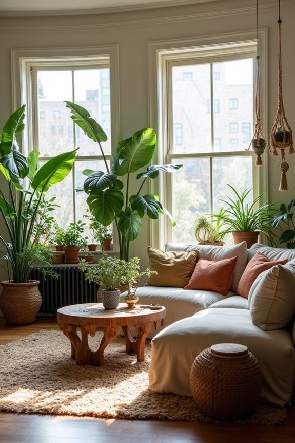 indoor plants and natural decor