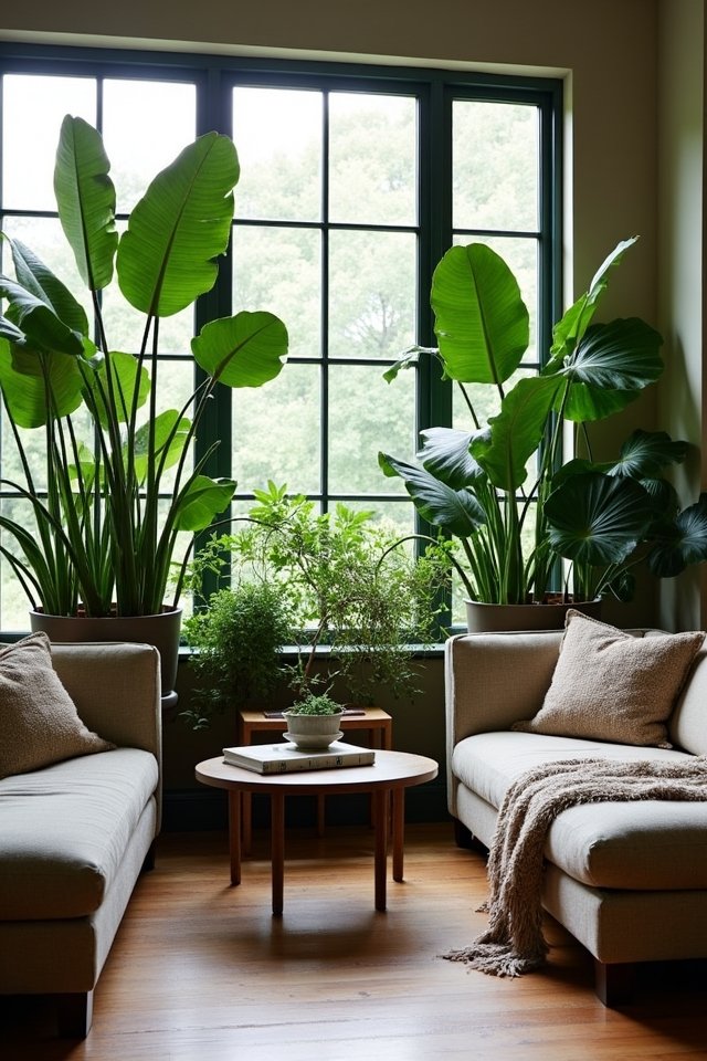 indoor plants as dividers