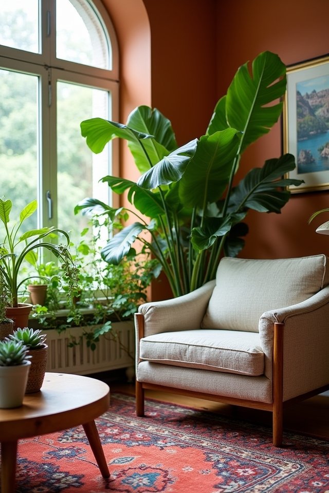 indoor plants create tranquility