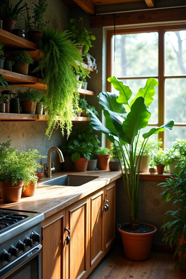 indoor plants enhance kitchens