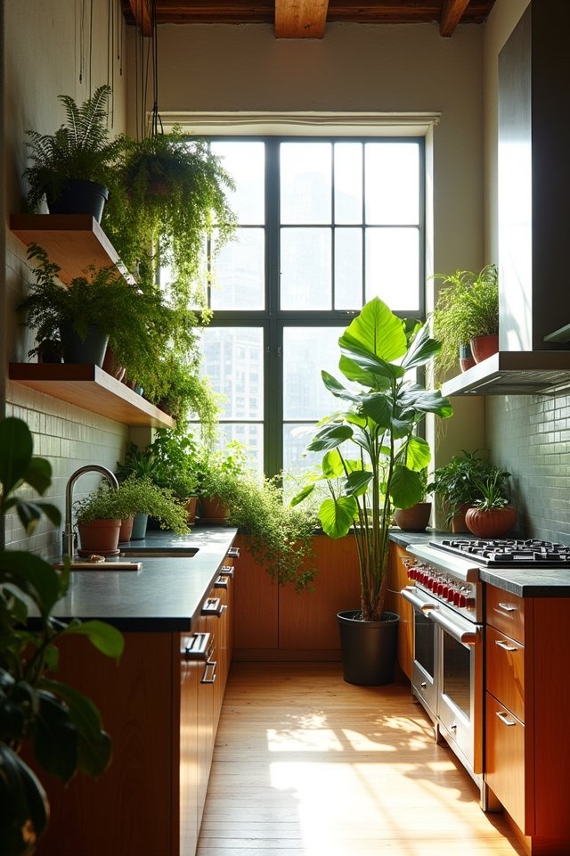 indoor plants enhance kitchens