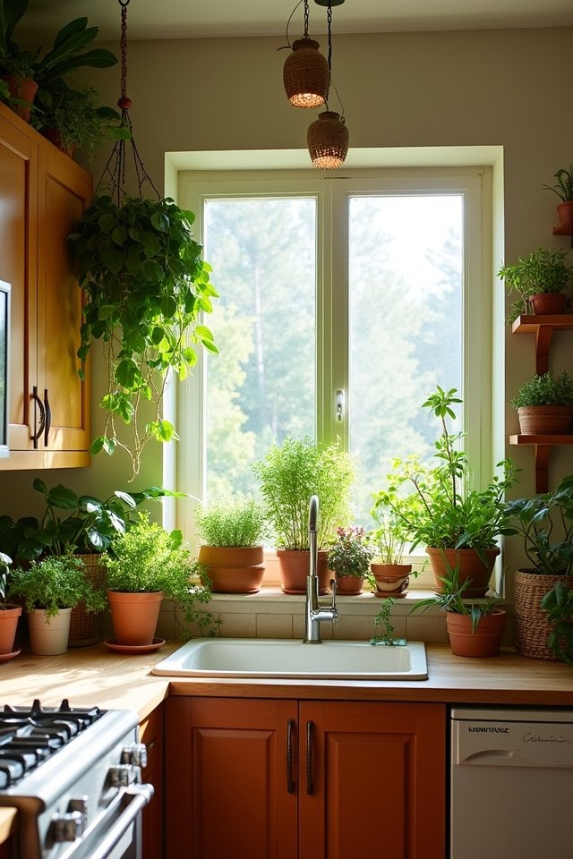 indoor plants enhance kitchens