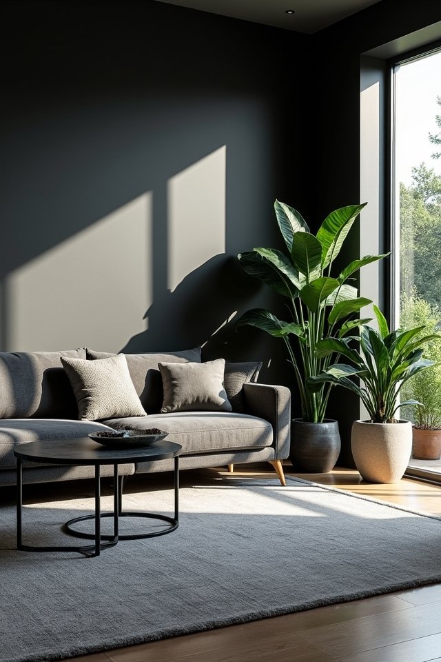 indoor plants for contrast