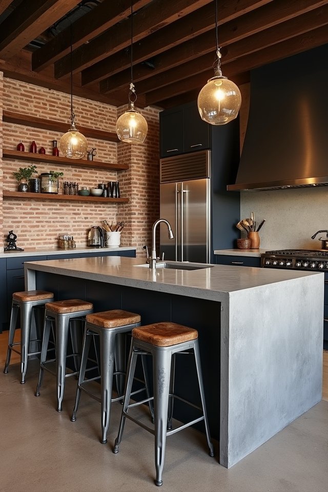 industrial chic bar stools