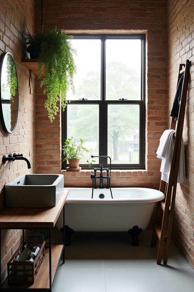 industrial chic bathroom fixtures