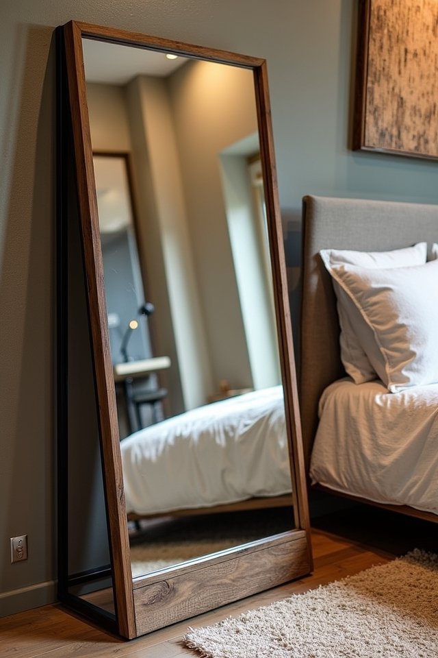 industrial chic floor mirror