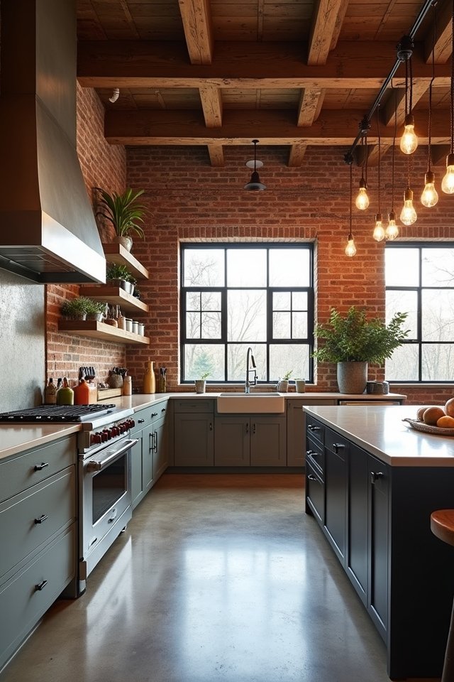 industrial chic kitchen design