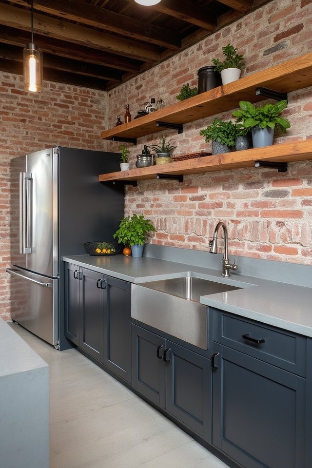 industrial chic kitchen design
