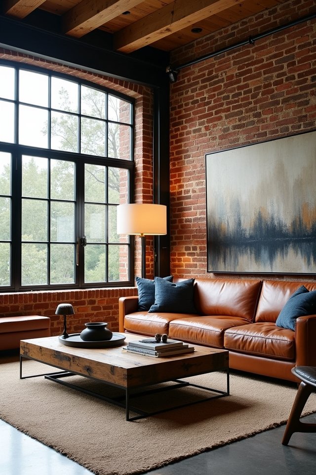 industrial chic living room