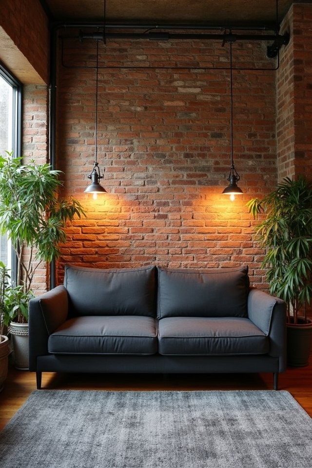 industrial chic living room