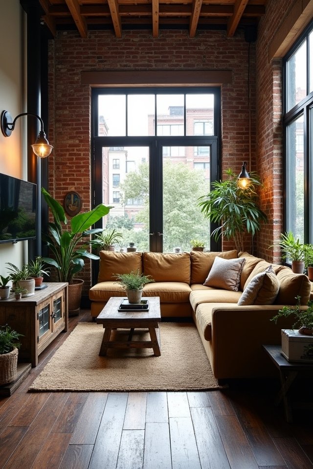 industrial chic living room