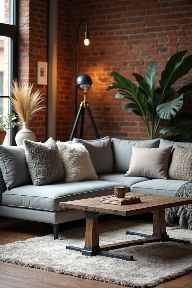 industrial chic living room