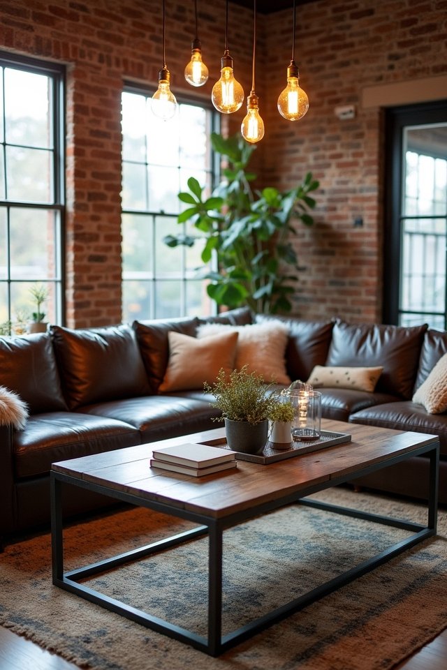 industrial chic living room