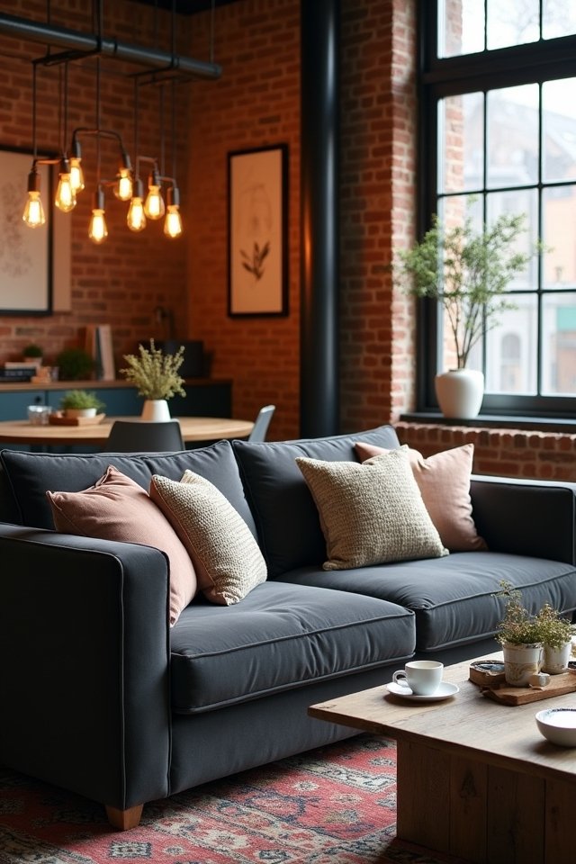 industrial chic living room
