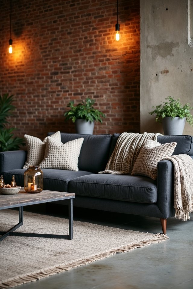 industrial chic living room