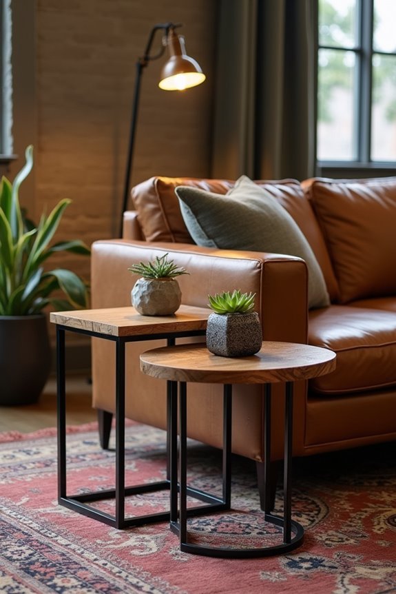 industrial chic living room