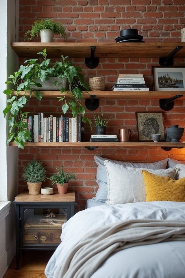 industrial chic shelving design