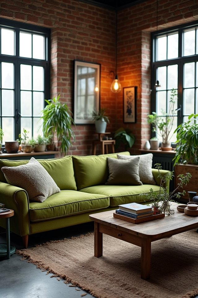 industrial chic with greenery