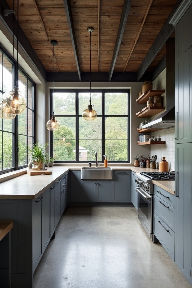 industrial grey kitchen elegance