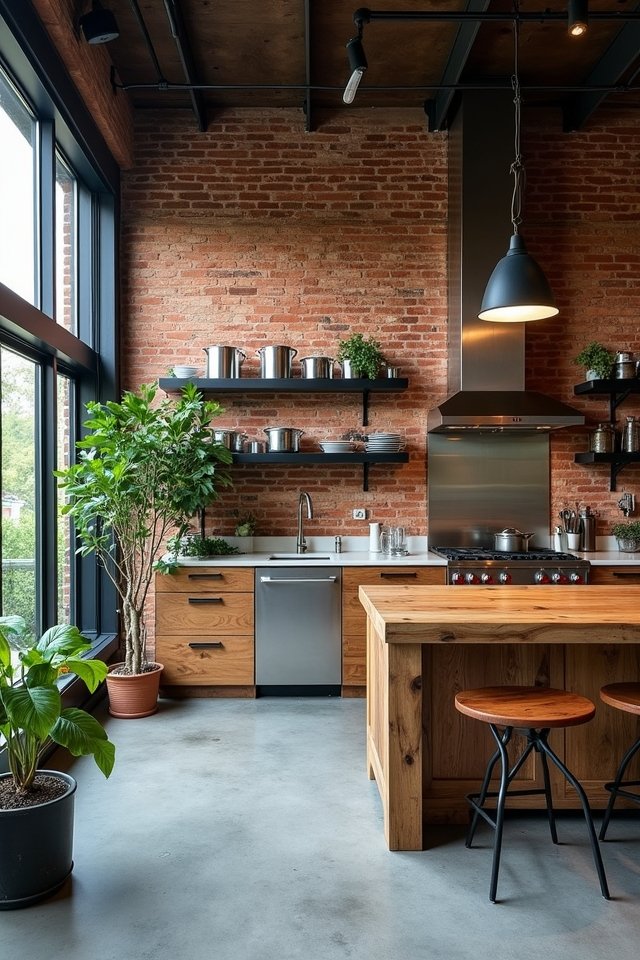 industrial metal kitchen design