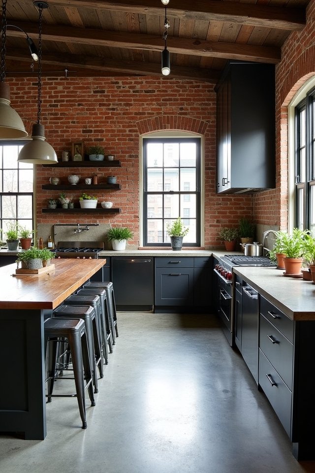 industrial rustic kitchen elegance
