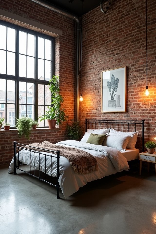industrial urban bedroom design