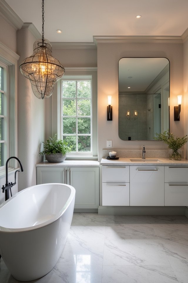 innovative bathroom lighting ideas
