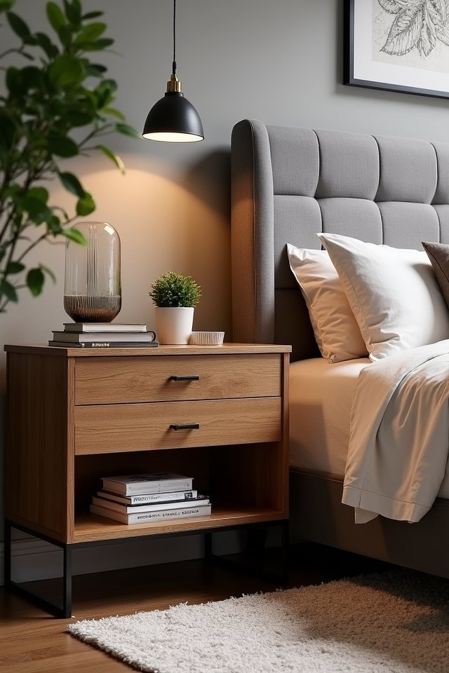 innovative functional nightstand features