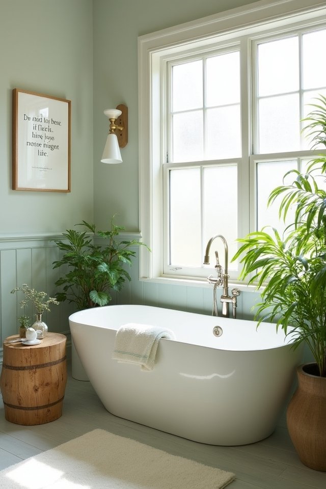 inspirational bathroom quote decor