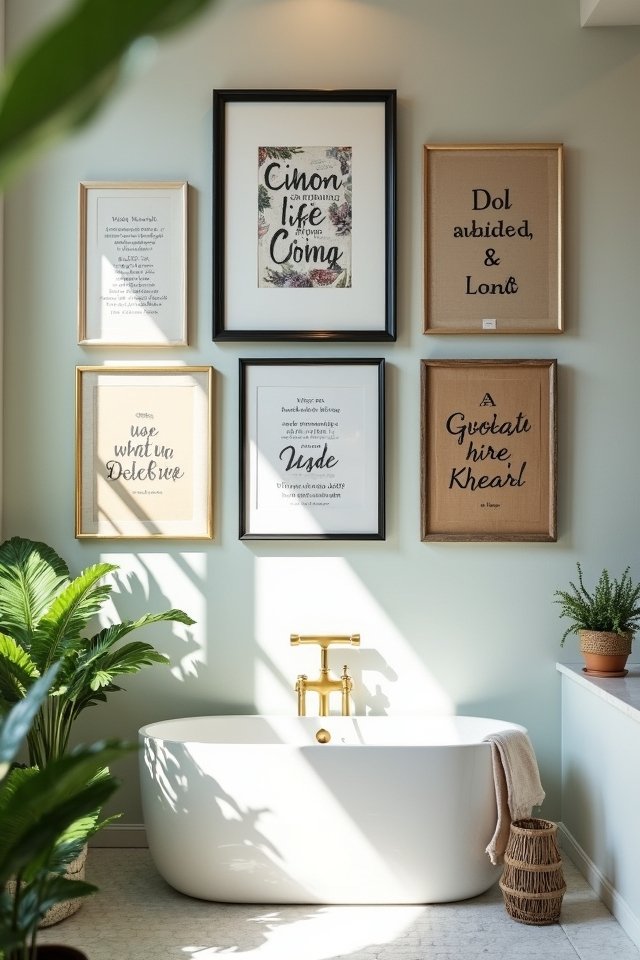 inspirational bathroom wall quotes