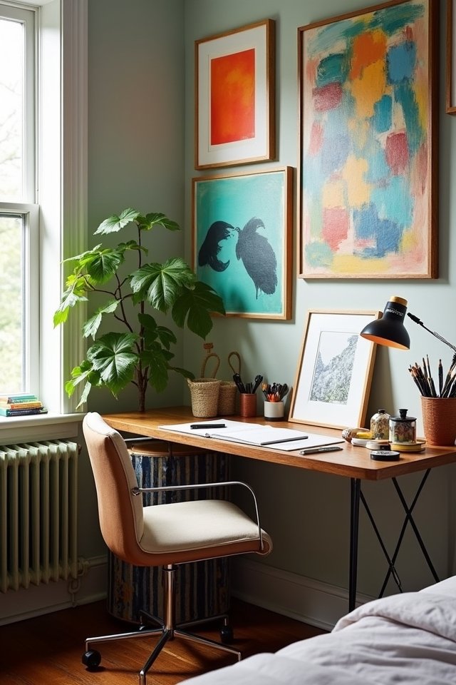 inspiring creative workspace art