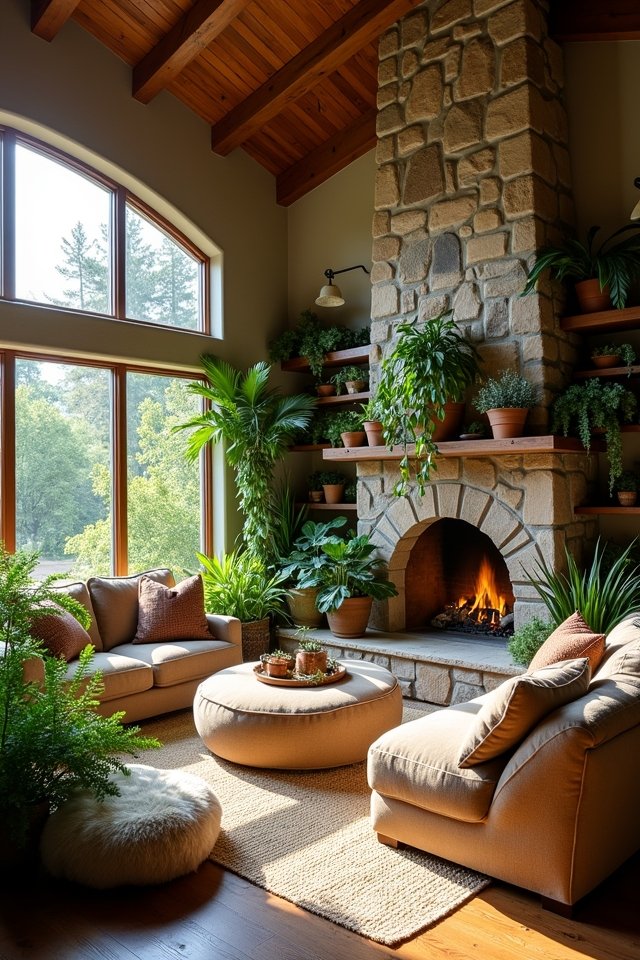 integrate indoor plants creatively