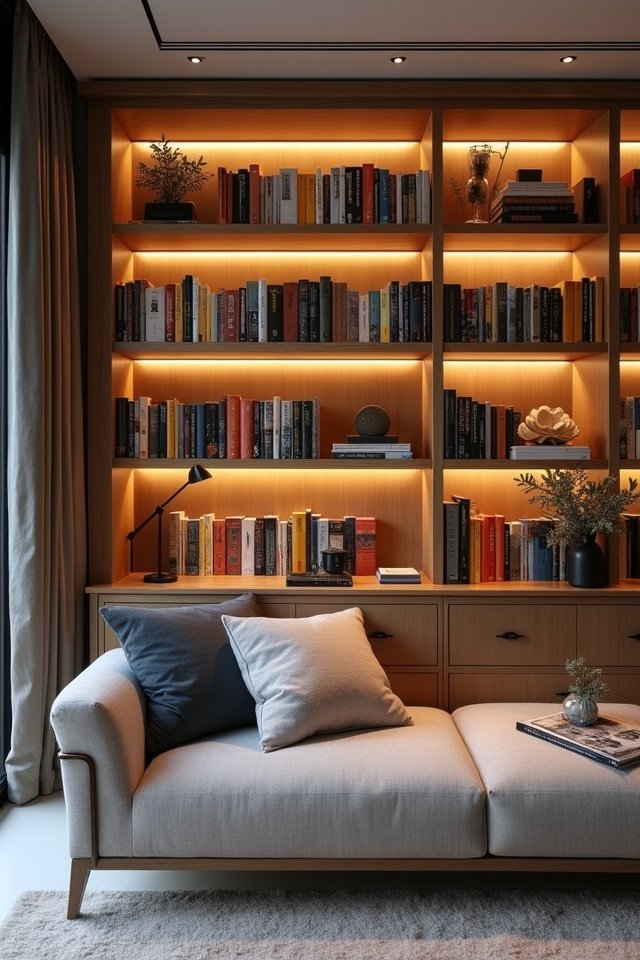 integrated lighting for books