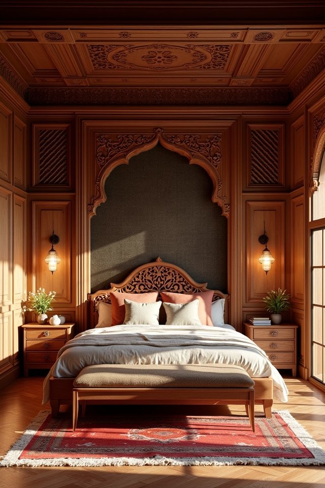 intricate handcrafted woodwork designs