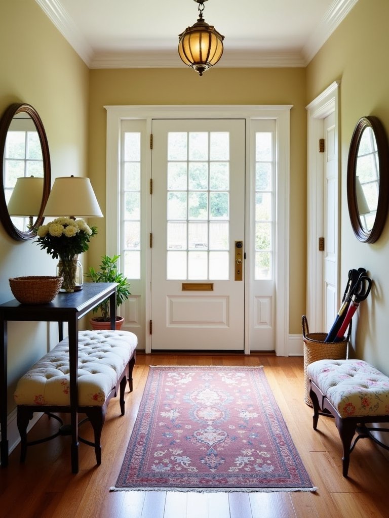 inviting and stylish entryway