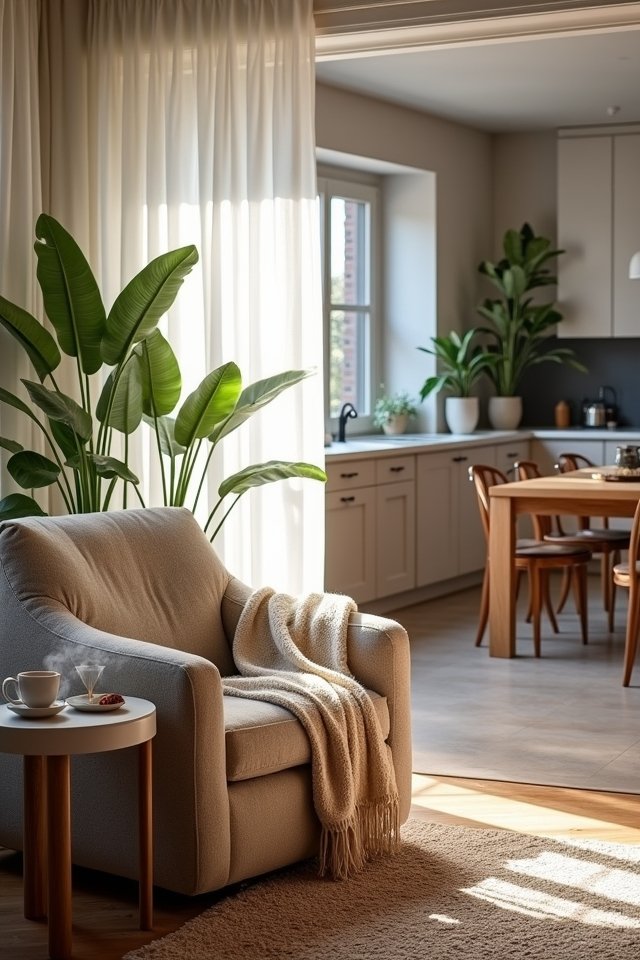 inviting kitchen relaxation retreat