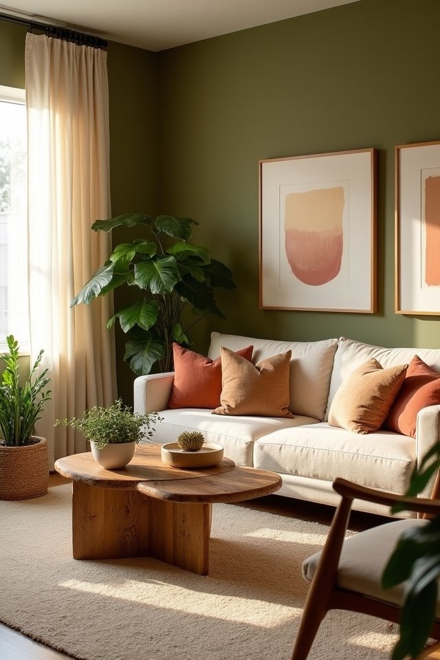 inviting olive green serenity