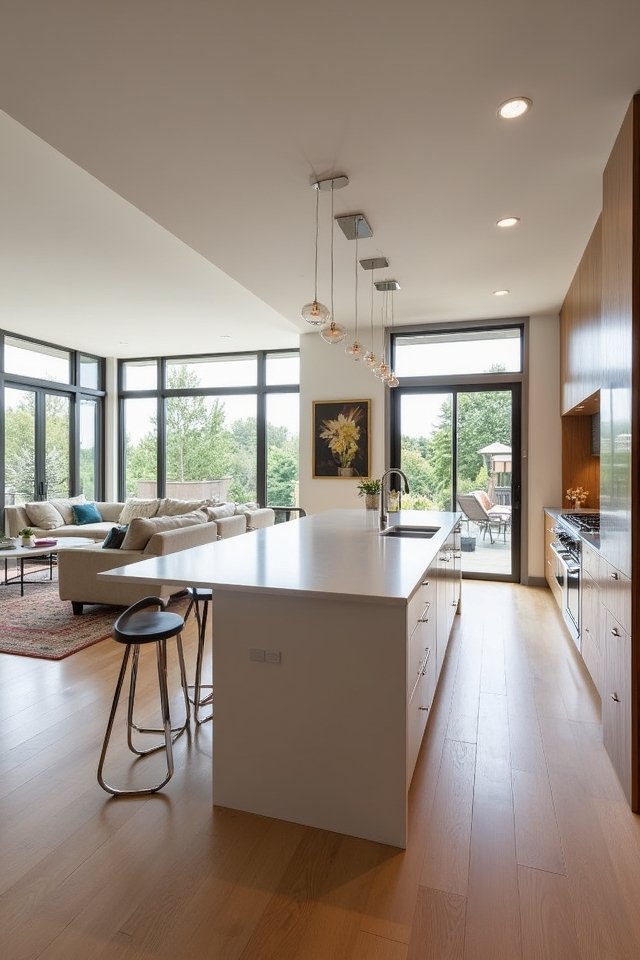 inviting open kitchen design