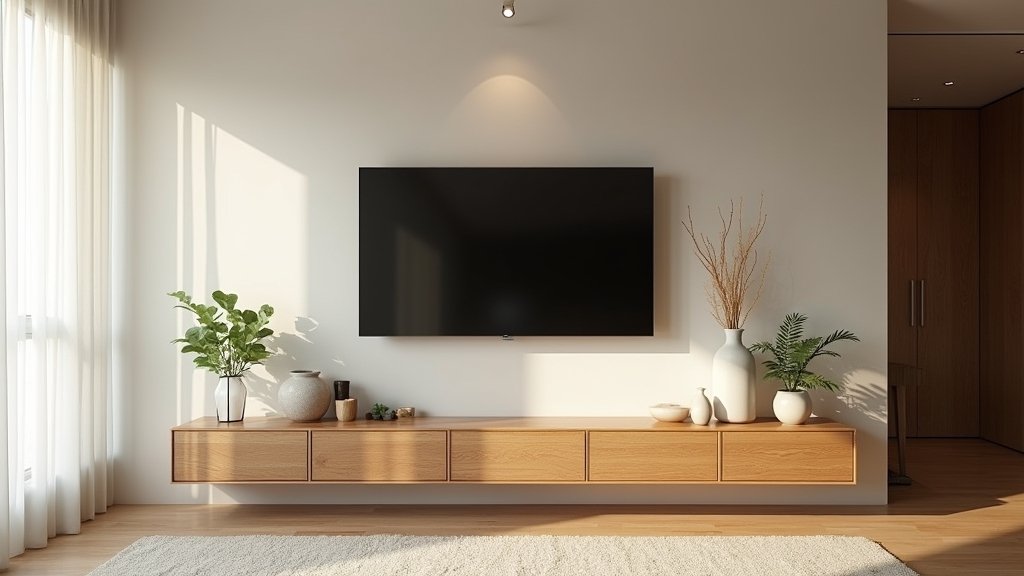 japandi tv wall designs